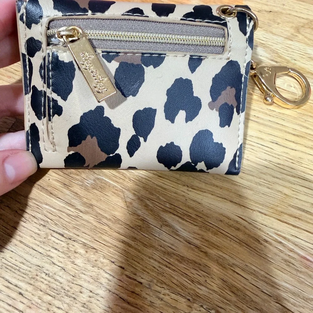 Itzy Ritzy Cheetah Print Card Holder with Gold Clasp